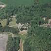 Aerial view of Loudoun Castle, gardens and estate policies, taken from the SW.