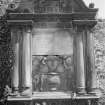 View of gravestone for Captain Andrew Watson, 18th Century, in the churchyard of Burntisland Parish Church.