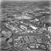 Aerial photograph of a general view of Ravenscraig Steelworks, and surrounding area, including Anderson Boyes, Craigneuk Street, Motherwell.
A separate selective enlargement covers the foreground of the above photograph, and shows Anderson Boyes, Craigneuk Street, Motherwell only.  
The selective enlargement is held in the Motherwell A-C boxfile.