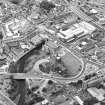Oblique aerial view of Paisley centred on the abbey and town hall, taken from the ESE.