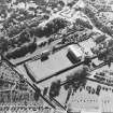 Oblique aerial view centred on the football ground, taken from the ENE.