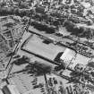 Oblique aerial view centred on the football ground, taken from the NNE.