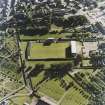 Oblique aerial view centred on the football ground, taken from the NE.