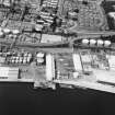 Dundee, Dundee Harbour, Caledon West Wharf.
Oblique aerial view.