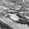 General oblique aerial view of the factory with the industrial estate adjacent, taken from the NNW.