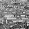 General oblique aerial view of the industrial estates, taken from the SSW.