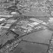 General oblique aerial view of the industrial estates, taken from the SE.