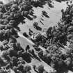 Oblique aerial view centred on the country house, taken from the NE.