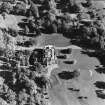 Oblique aerial view centred on the country house, taken from the WSW.