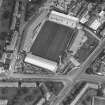 Dundee, Tannadice Street, Dens Park, oblique aerial view, taken from the W, centred on Dens Park football ground (under development).