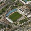 Dundee, Tannadice Street, Dens Park, oblique aerial view, taken from the WSW, centred on Dens Park football ground (under development).