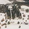 Abercairny House, oblique aerial view, taken from the SSW.