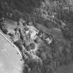 Balthayock Castle, Balthayock House.
General aerial view.