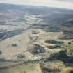 General oblique aerial view of the glen with the country house and dairy adjacent, taken from the E.