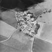 Oblique aerial view centred on the village of Fowlis Wester, taken from the ESE.
