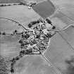 Oblique aerial view centred on the village of Fowlis Wester, taken from the WNW.