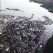 Oblique aerial view centred on Stornoway town centre, taken from the N.