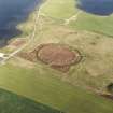 Aerial view of Orkney, Ring of Brodgar, henge and stone circle, taken from the NW.   Also visible are   cairns and the 'Comet Stone'.