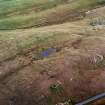 Oblique aerial view centred on the remains of the planticrubs, enclosure and quarries, taken from the NE.