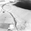 Aerial view of Orkney, Sandi Sand, anti-tank blocks in the inter-tidal area, taken from the NE.