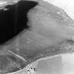 Aerial view of Orkney, Sandi Sand, anti-tank blocks in the inter-tidal area, taken from the W.