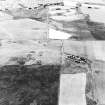 Oblique aerial view of Orkney, Upper Berryhill, heavy anti-aircraft battery, taken from the N.  Visible are the four gun-emplacements, command centre and hut bases for gun crew accommodation.