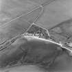 Oblique aerial view of Sanday, Stove Farmhouse, old steading, new steading and workmen's cottages, taken from the SSE