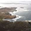 General oblique aerial view looking along the coast from Aird Mhor to Aird Laimishader, taken from the NE.