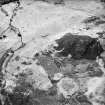 Morvich Burn, oblique aerial view, taken from the NE, showing a township, a hut-circle and a field-system.