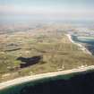 General oblique aerial view looking across Benbecula, with the crofting townships in the foreground, taken from the W.