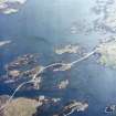 Oblique aerial view centred on the causeway (NF 8424 4653), taken from the WSW.