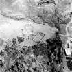 Oblique aerial view of Balbeg centred on the remains of a farmstead, taken from the SW.