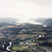 Oblique aerial view looking down Loch Ness, taken from the NE.