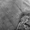 Balblair, oblique aerial view,taken from the SSE, centred on the cropmarks of a possible barrow.