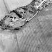Balblair, oblique aerial view,taken from the NW, centred on the cropmarks of a possible barrow.