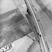 Castlehill, oblique aerial view, taken from the N, centred on the cropmark of a possible enclosure.