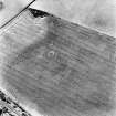 Lonnie, oblique aerial view, taken from the SE, centred on the cropmarks of an unenclosed settlement with round houses, pit-circles and pits