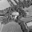 Oblique aerial view of Huntly Castle, taken from the SW.