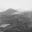 Mither Tap of Bennachie fort, oblique aerial view, taken from a kilometre to the ENE.