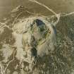 Oblique aerial view centred on the remains of the fort, taken from the S.