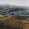 General oblique aerial view looking across the Lake of Menteith, taken from the SW.