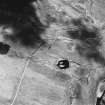 Glenbanchor, oblique aerial view, taken from the SSW, centred on the remains of a township.