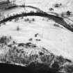 Bulroy, oblique aerial view, taken from the E, centred on a farmstead and rig. Remains of a township are visible in the top half of the photograph.