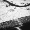 Tolvah, oblique aerial view, taken from the W, showing the remains of a township in centre of the photograph.