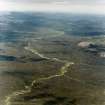 General oblique aerial view looking along Glen Feshie towards the Cairngorm mountains, taken from the WSW.