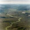 General oblique aerial view looking along Glen Feshie towards the Cairngorm mountains, taken from the WSW.