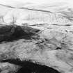 Oblique aerial view centred on the remains of the field-system, rig and trackway, taken from the E.