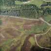 Oblique aerial view centred on the remains of the Roman Signal Station, taken from the SSW.