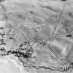 Glen Fender, oblique aerial view, taken from the NNE, centred on the remains of a farmstead and buildings. Remains of a township are visble in the centre left of the photograph.