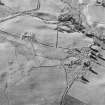 Glen Fender, oblique aerial view, taken from the SSE, centred on the remains of a farmstead, buildings and township.